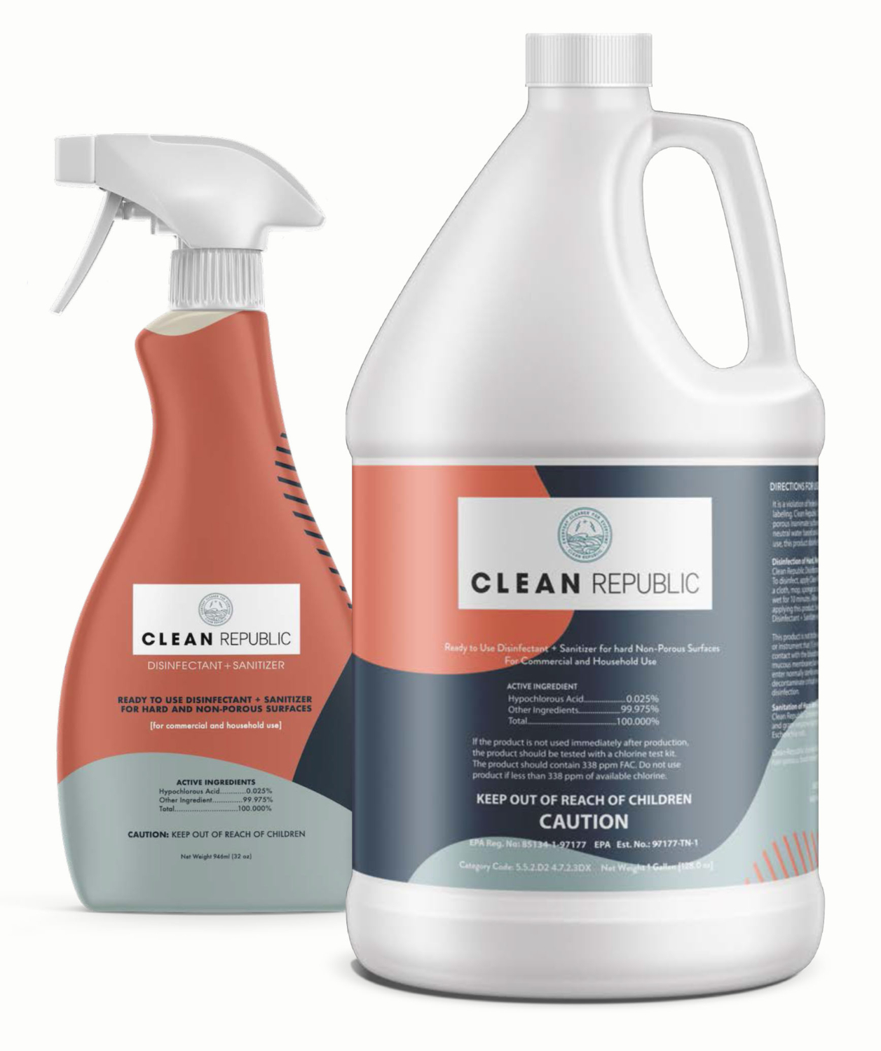 New Product! Clean Republic Disinfectant + Sanitizer 4 State